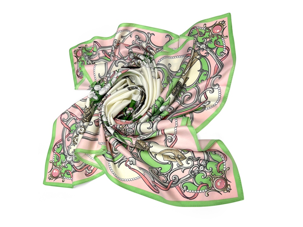 Набор: платок Ландыши и свеча Весенние цветы