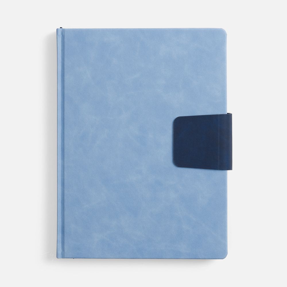 Ежедневник Grande Strap на заказ, датированный, голубой