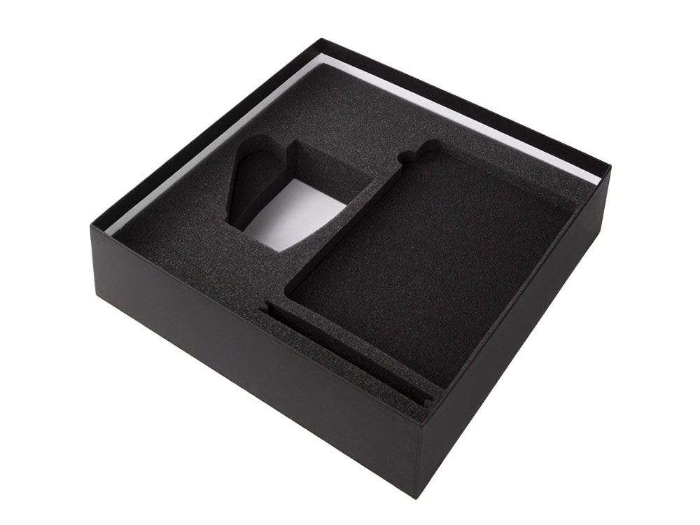 Подарочный набор с блокнотом С1, металлической ручкой и кружкой, синий