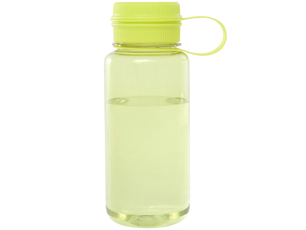 Спортивная бутылка Ryder из переработанного ПЭТ-пластика объемом 900 мл с многофункциональной крышкой, сертифицированная RCS - Лайм