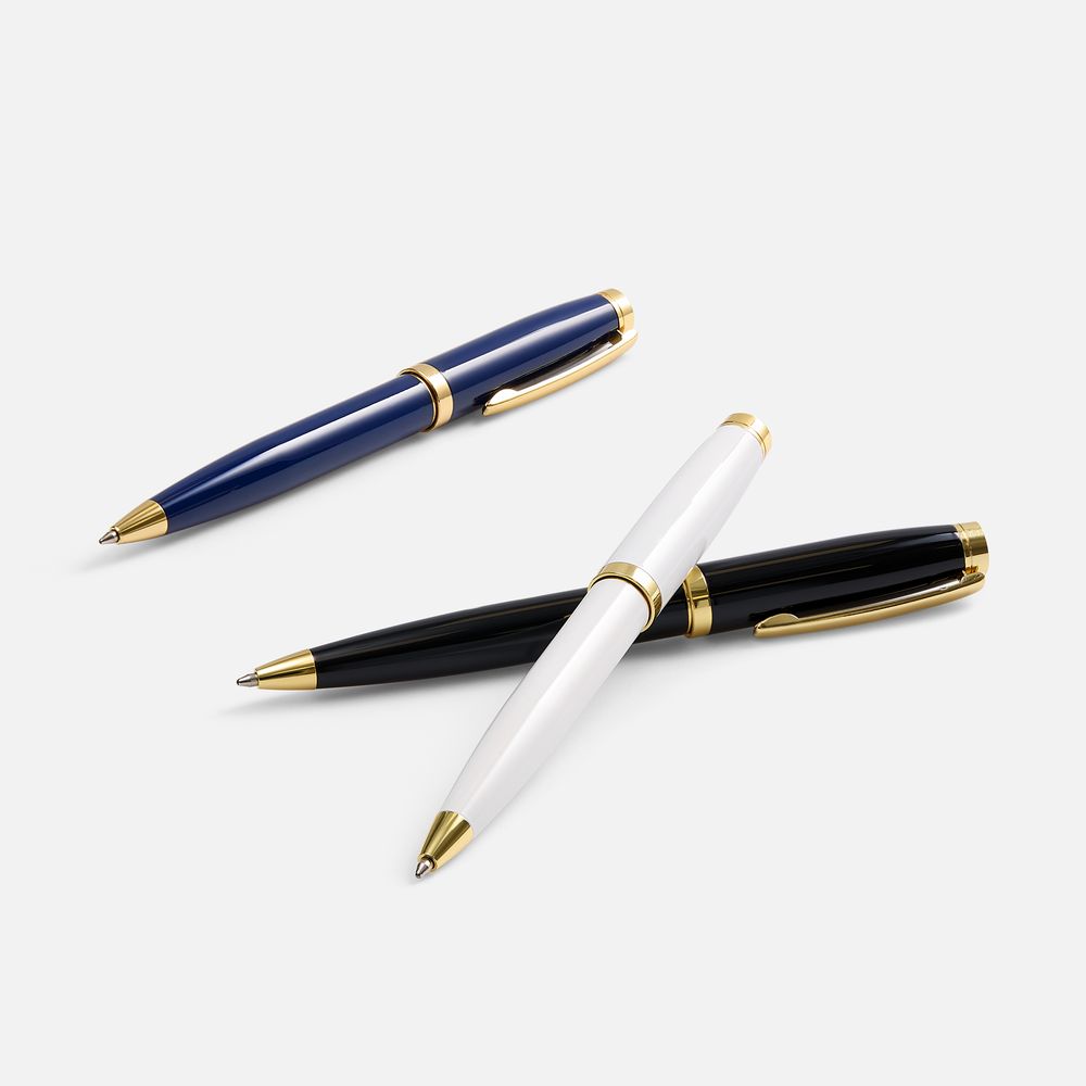 Ручка шариковая Letra Gold, глянцевая, черная