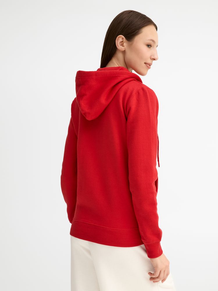Толстовка женская на молнии с капюшоном Seven Women, красная