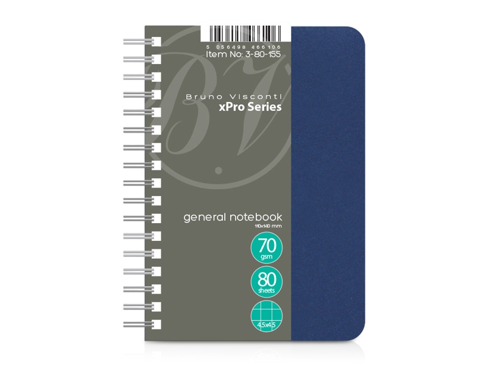 Бизнес - блокнот А6 (99 х 139 мм.) xPro 80 л., синий