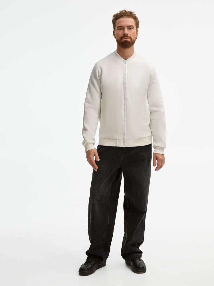 Бомбер унисекс Estado, молочно-белый