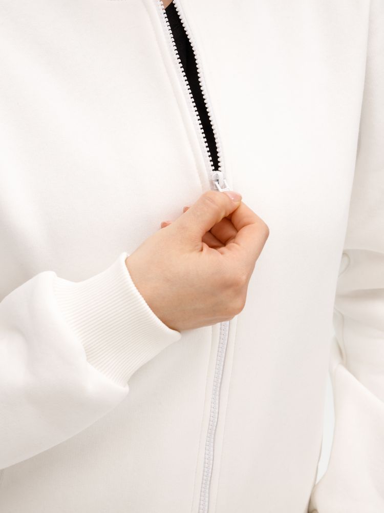 Бомбер унисекс Estado, молочно-белый