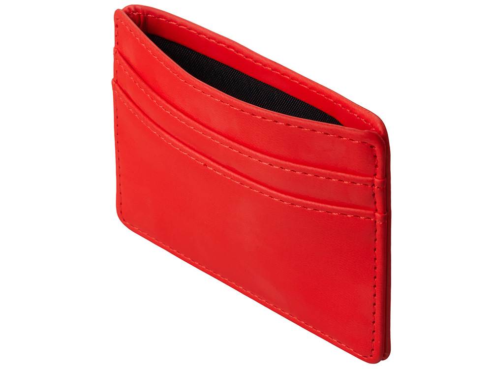 Картхолдер для двух карт и наличных денег с зажимом Crave, красный