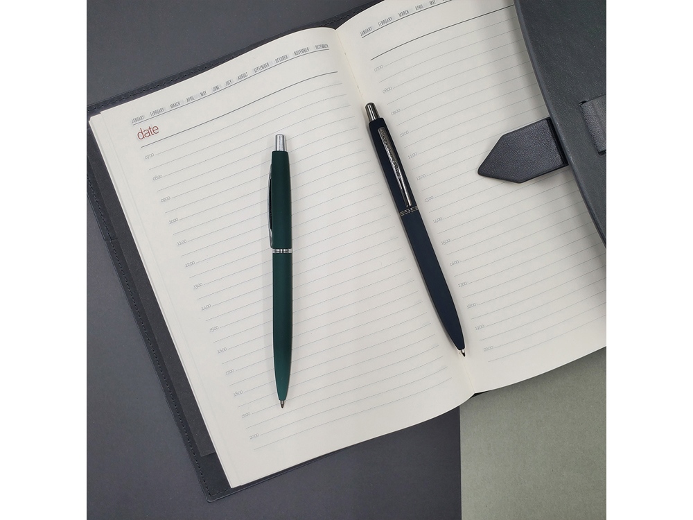 Ручка металлическая шариковая San Remo, софт-тач, 1.0 мм, зеленый