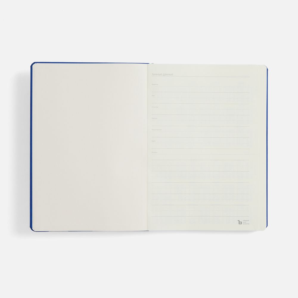 Ежедневник Urban Metal, недатированный, ярко-синий