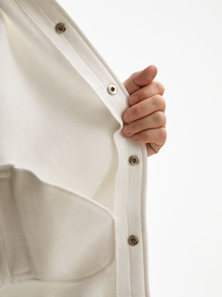 Бомбер унисекс AtmosWear, молочно-белый