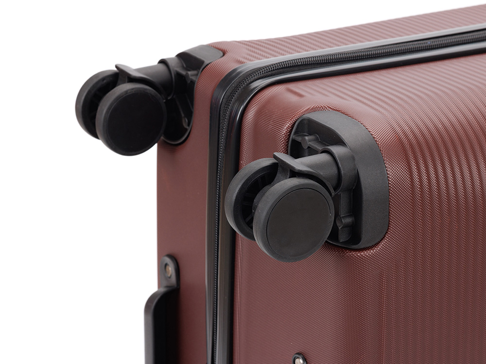 Чемодан TORBER Onego, бордовый, ABS-пластик, 69,5 х 46 х 26 см, 69 л