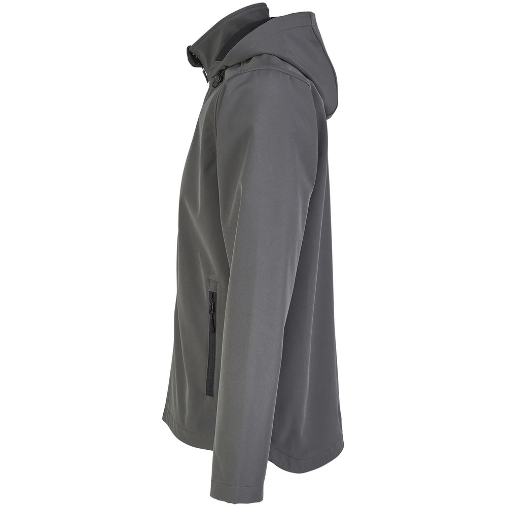 Куртка софтшелл с капюшоном мужская Race Men, темно-серая