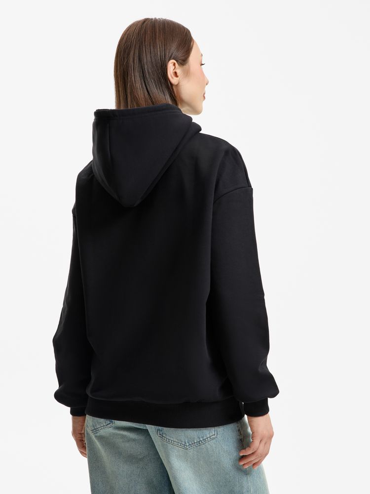 Худи унисекс оверсайз Daylero, черное