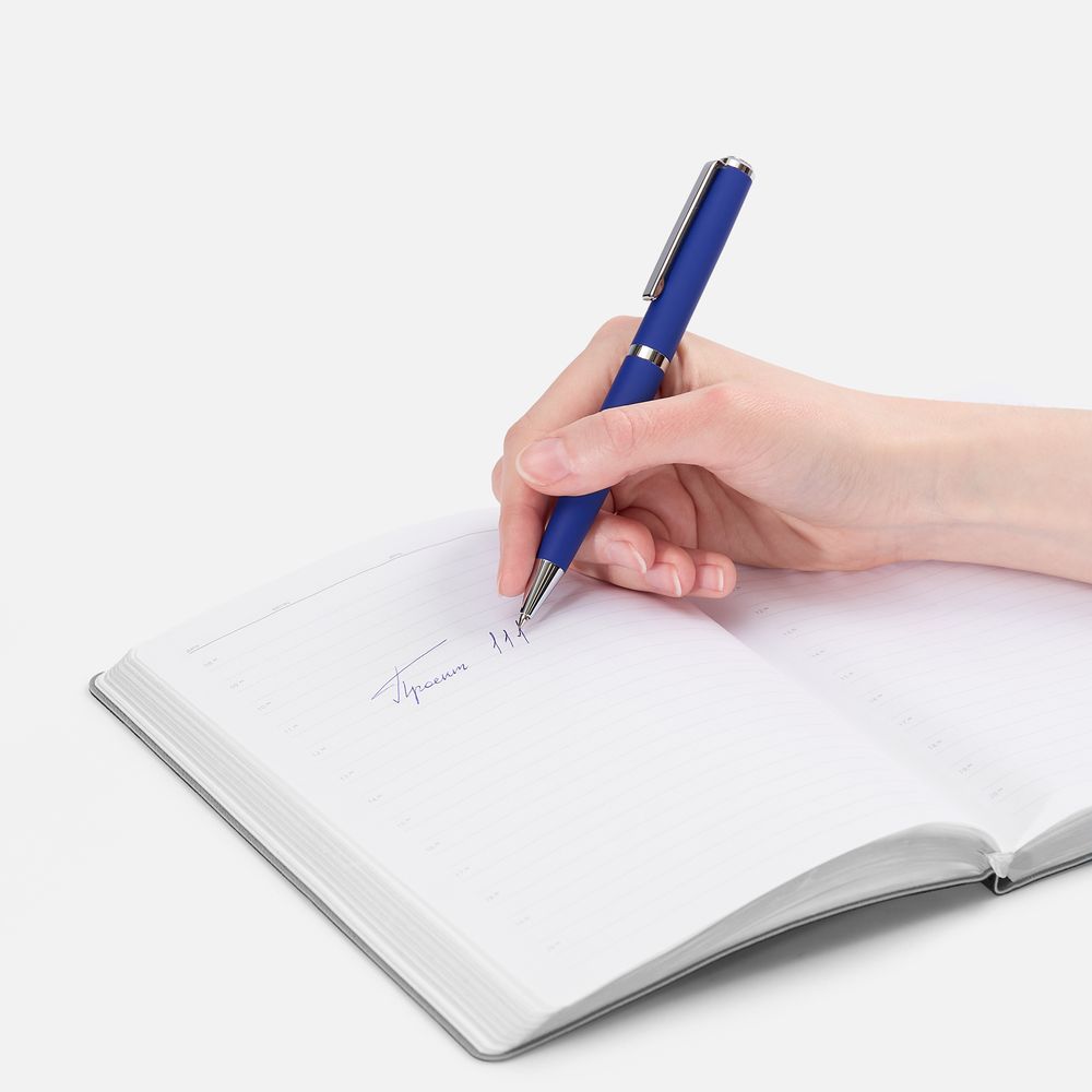 Ручка шариковая Inkish Chrome в футляре, синяя