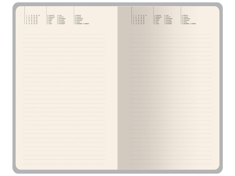 Ежедневник недатированный А5 Valencia, красный