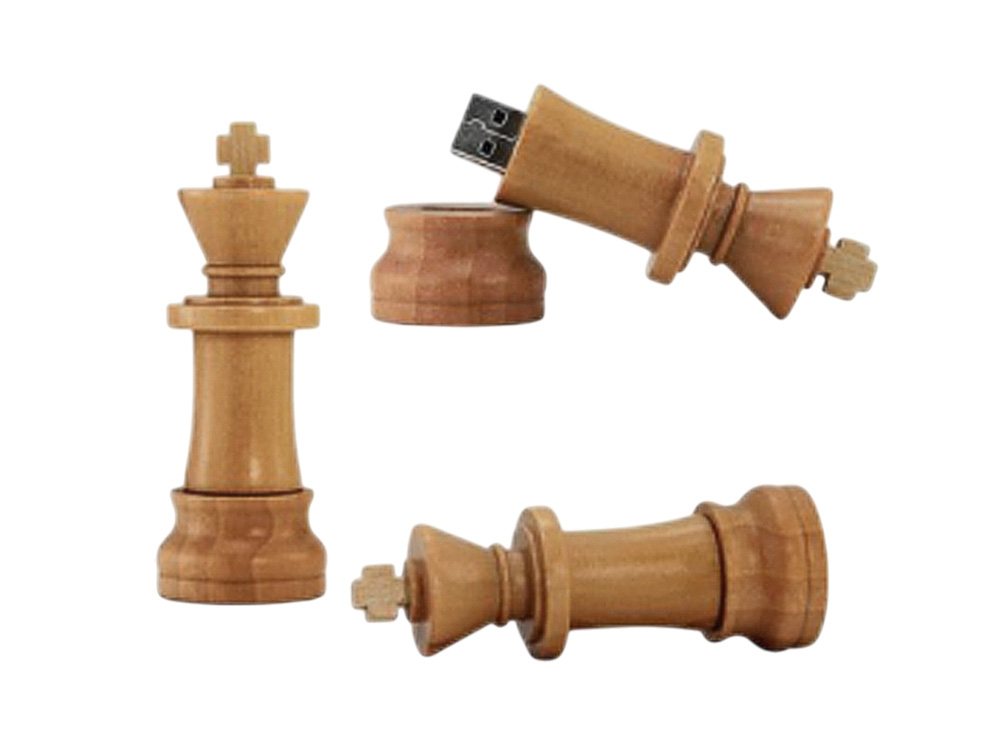 Флешка Ферзь на 128 Гб, натуральный