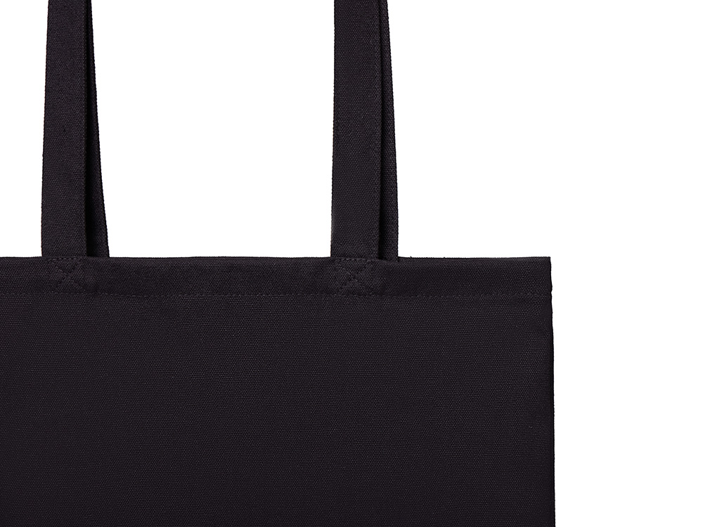 Шоппер Basio из переработанного хлопка 280 г, черный