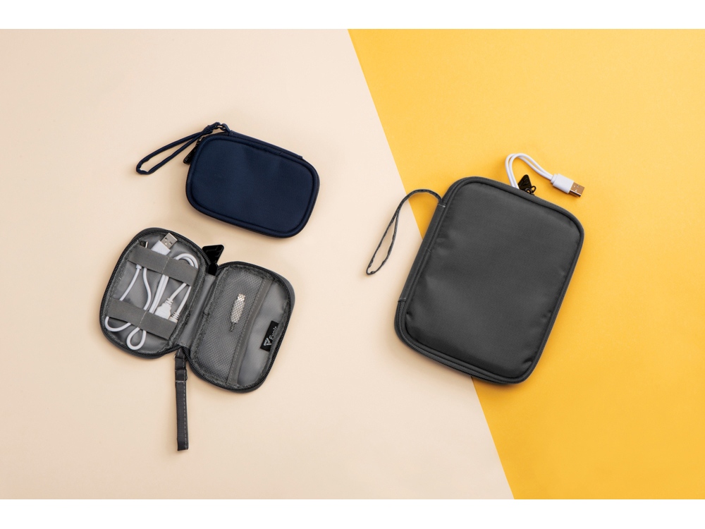 Органайзер для проводов Keep Organized S, темно-серый (140*100*25)