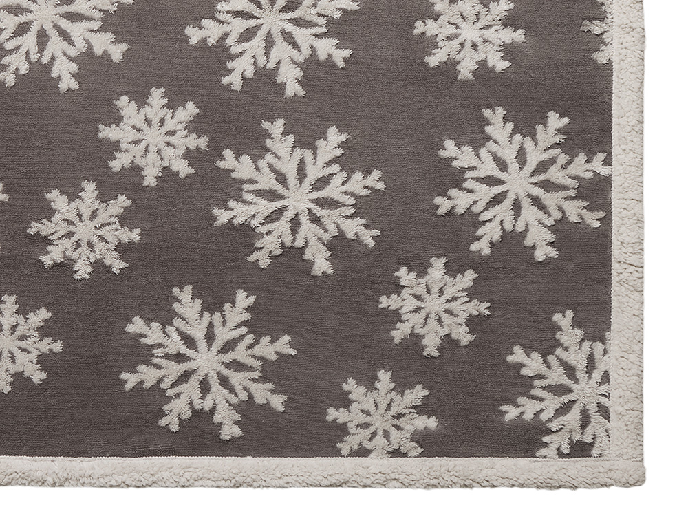 Плед Snowflake новогодний с капюшоном