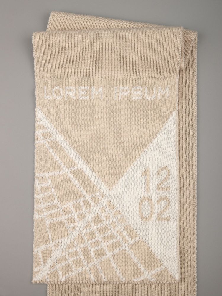 Шарф на заказ Tricksy Rand, M, полушерсть