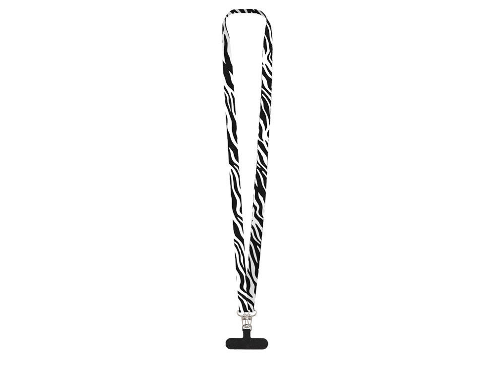 Ланъярд 2,5 см под сублимацию с 2-мя трендовыми карабинами и узким держателем для телефона из ПЭ