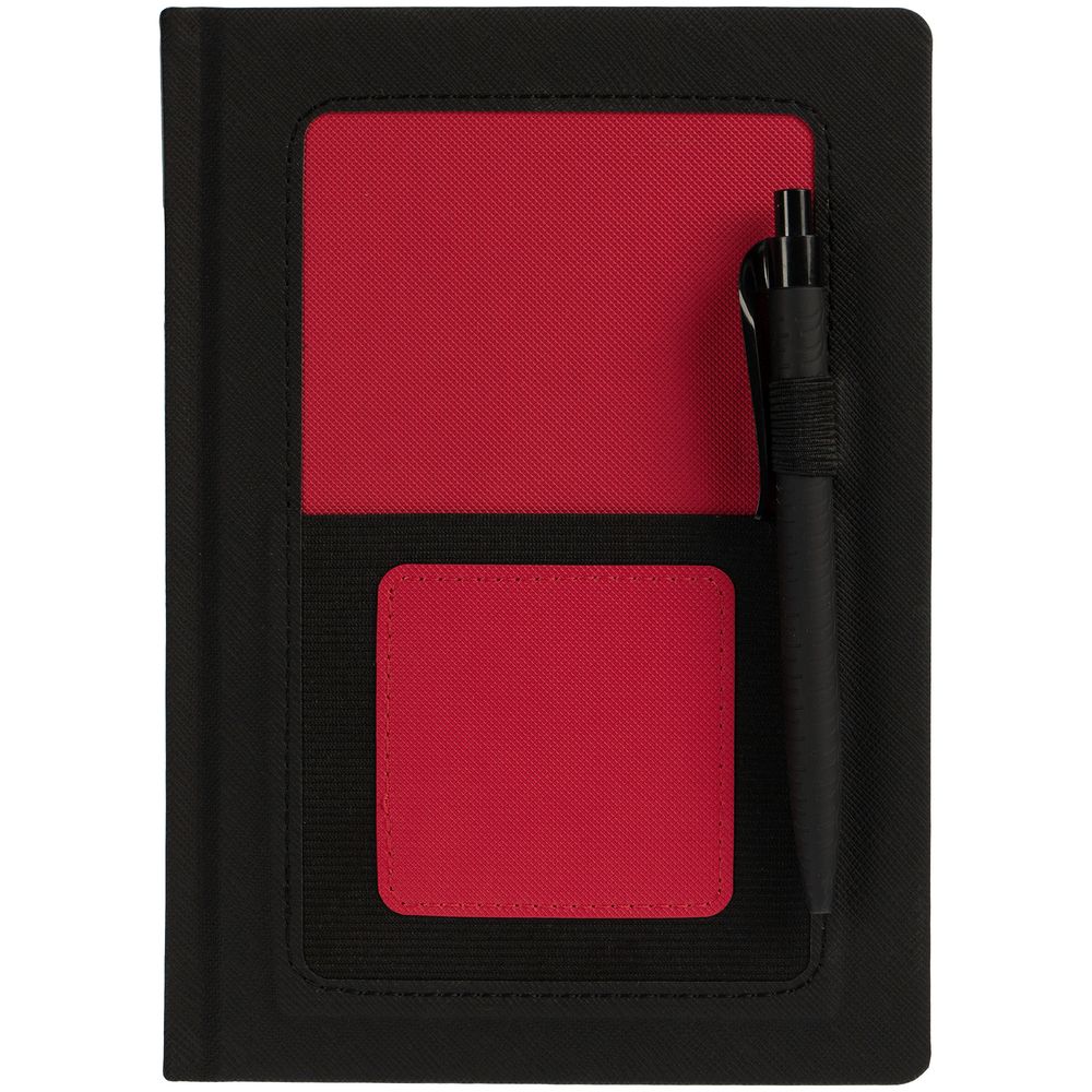 Ежедневник Mobile на заказ, недатированный, черно-красный
