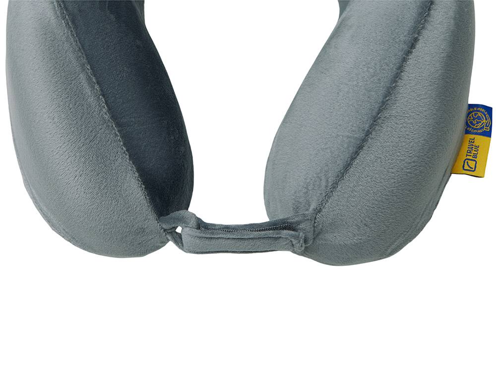 Подушка для путешествий с эффектом памяти Travel Blue Tranquility Pillow, увеличенная (212), цвет серый