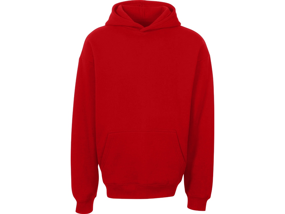 Толстовка с капюшоном оверсайз Berlin унисекс, красный