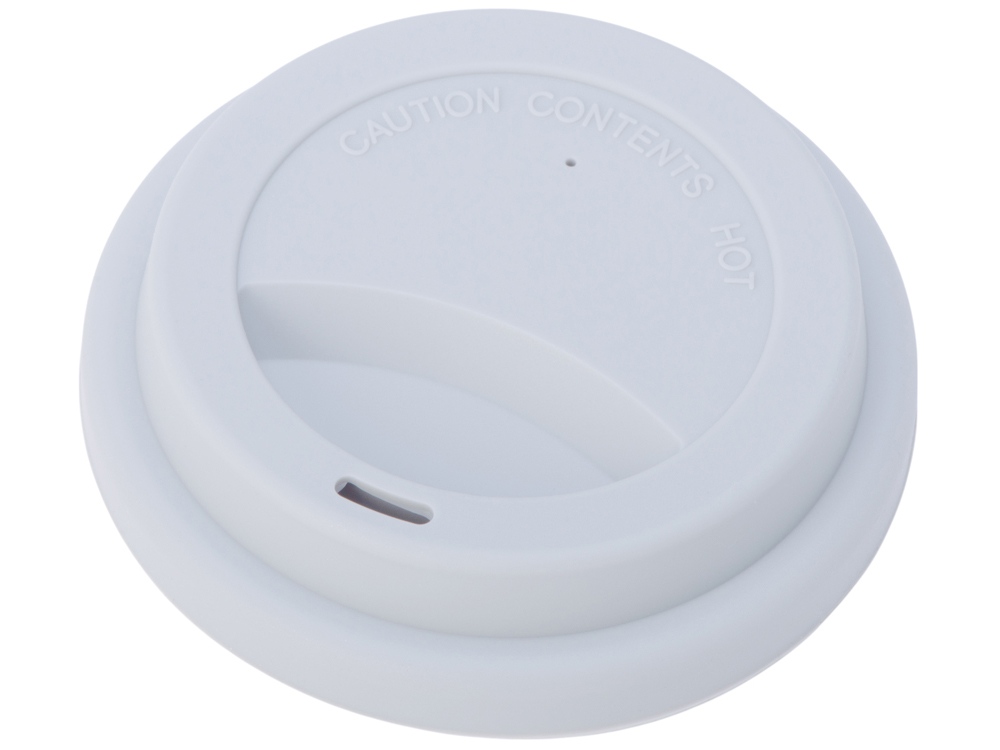 Стакан с силиконовой крышкой Cafe, серый