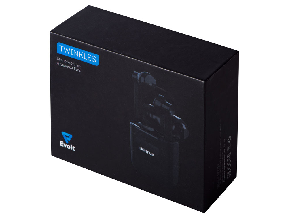 Беспроводные наушники TWS c подсветкой лого Twinkles