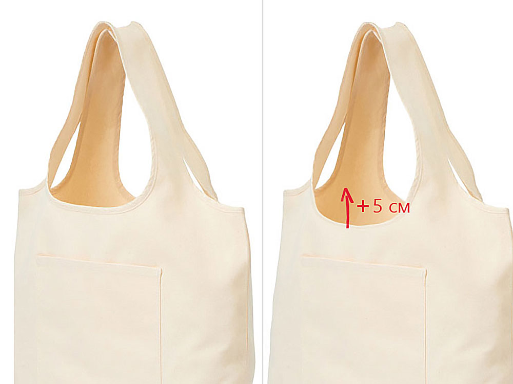 Сумка-шоппер «Vest long» из хлопка 340 г/м2