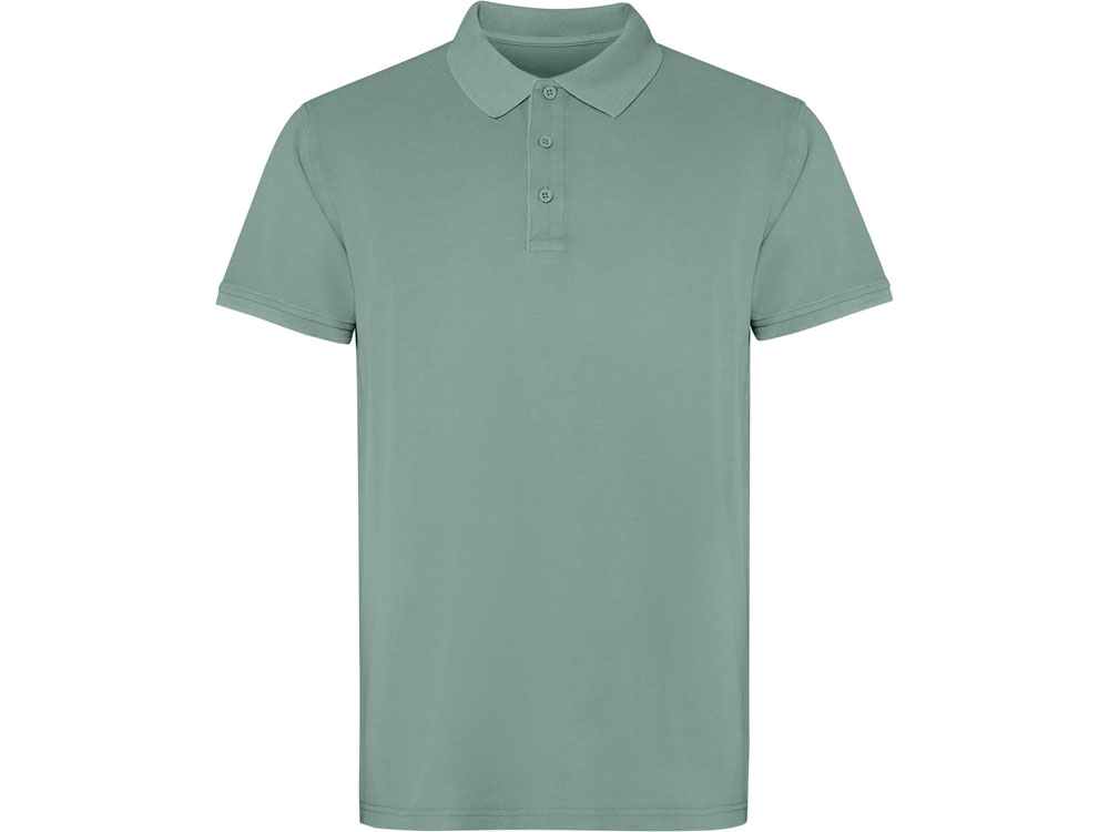 Рубашка поло Cobain унисекс, сине-зеленый выстиранный