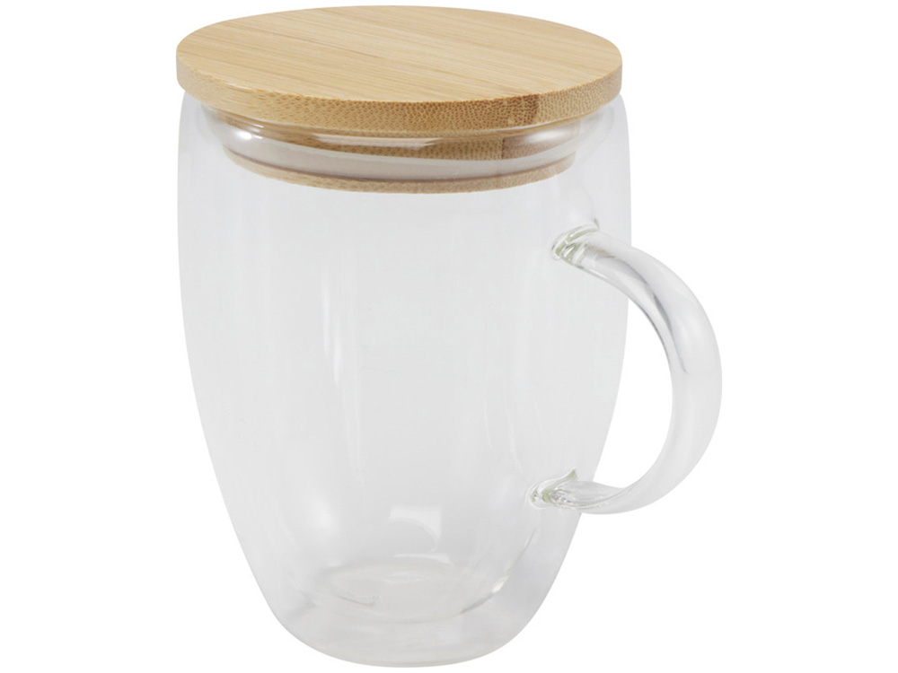 Кружка с бамбуковой крышкой Leona