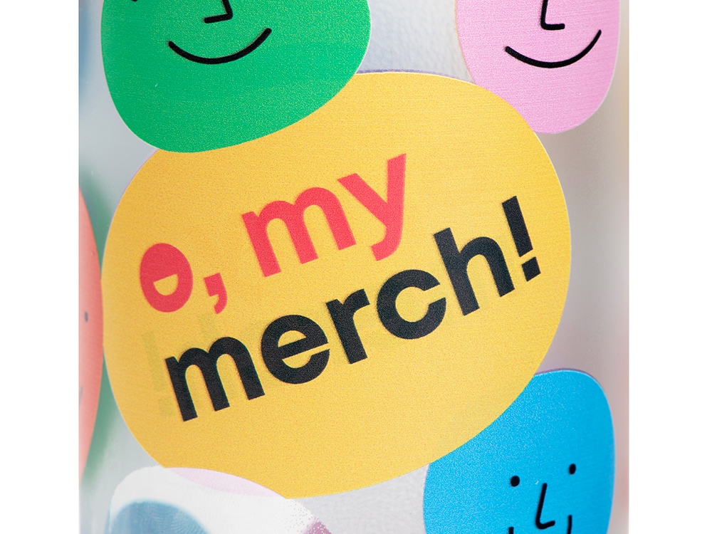 Стеклянная бутылка с бамбуковой крышкой Foggy, 600 мл с УФ-печатью