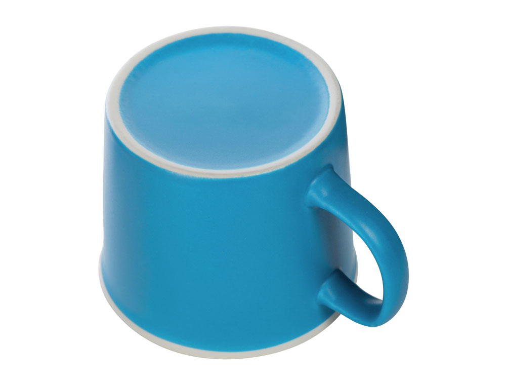 Матовая кружка Nancy 360 мл цветная снаружи, белая внутри, голубой (Р)