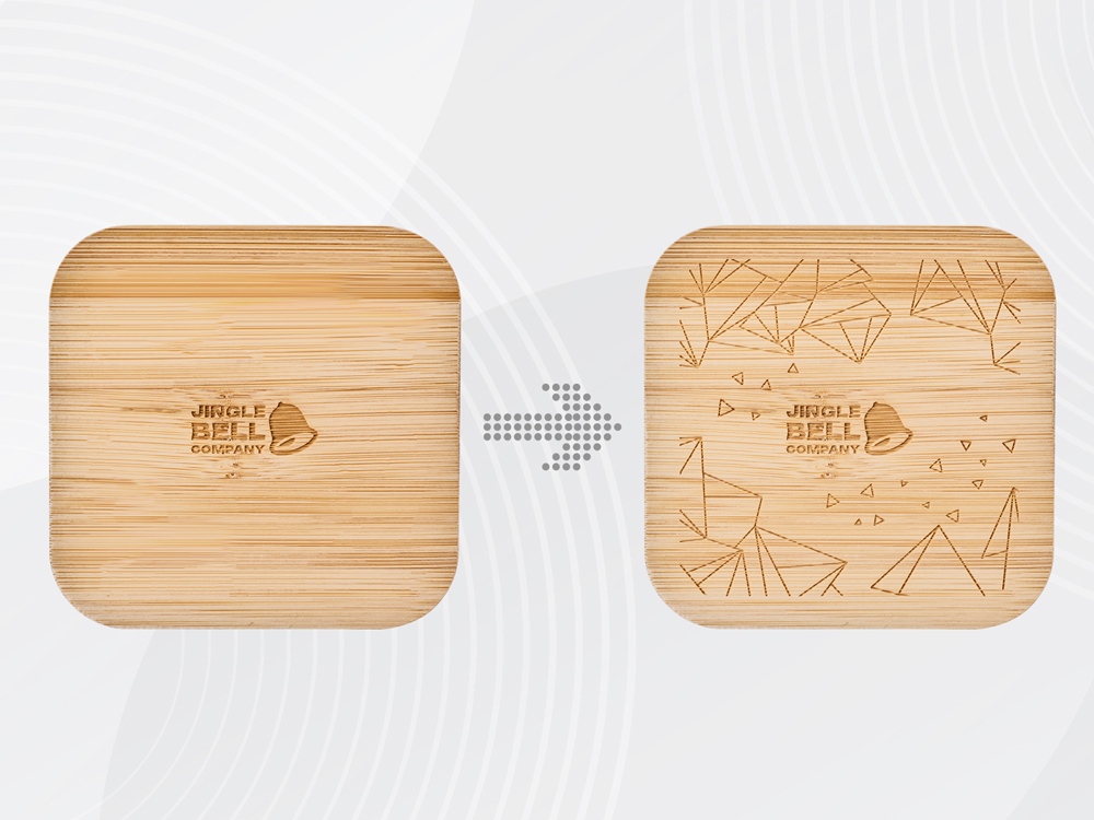 Eмкость для хранения Flake с гравировкой