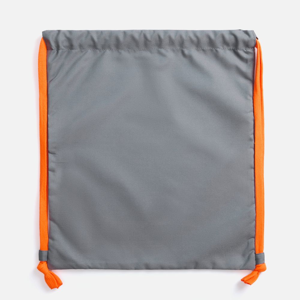 Рюкзак B3, серый с оранжевыми лямками