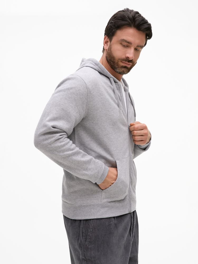 Толстовка унисекс Stone, серый меланж