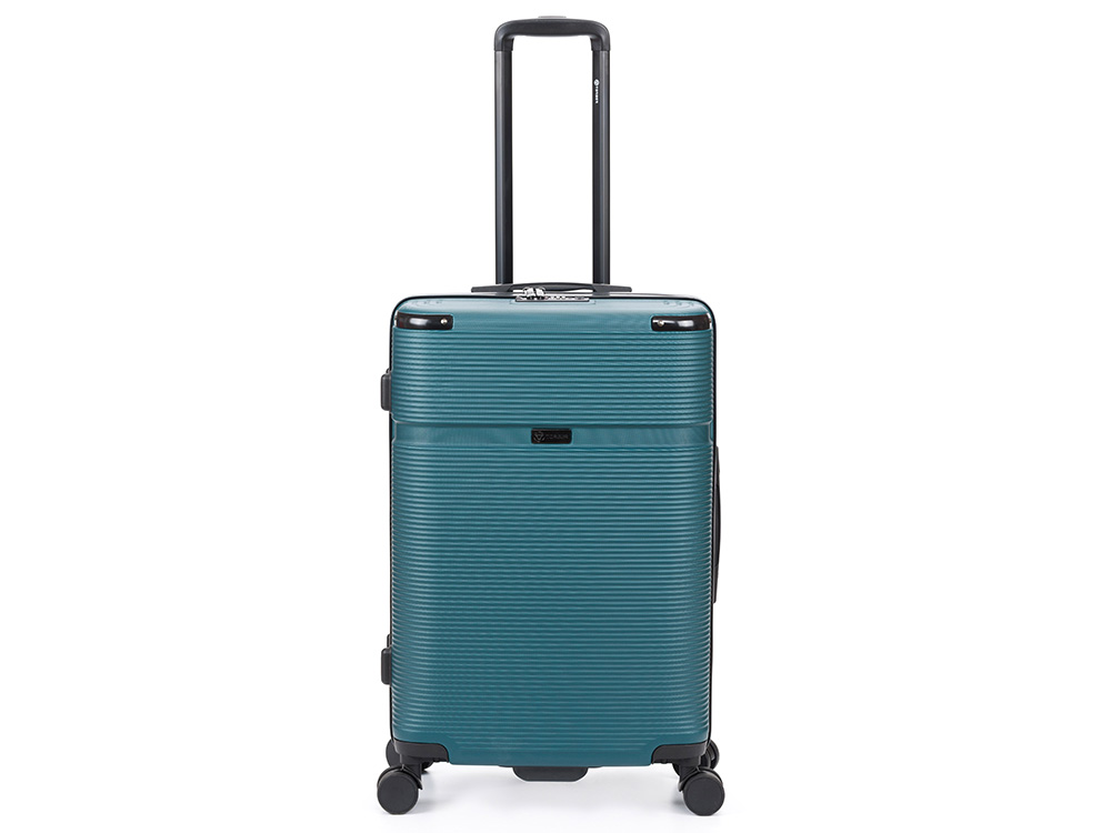 Чемодан TORBER Onego, зелёный, ABS-пластик, 69,5 х 46 х 26 см, 69 л