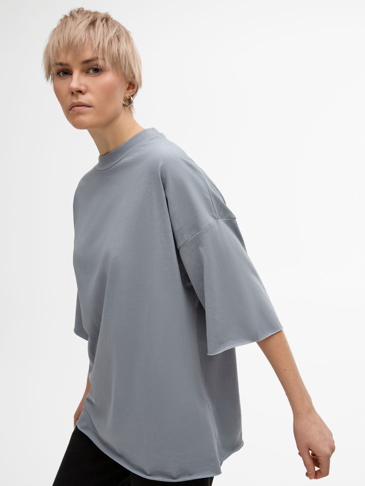 Футболка унисекс оверсайз T1, серая