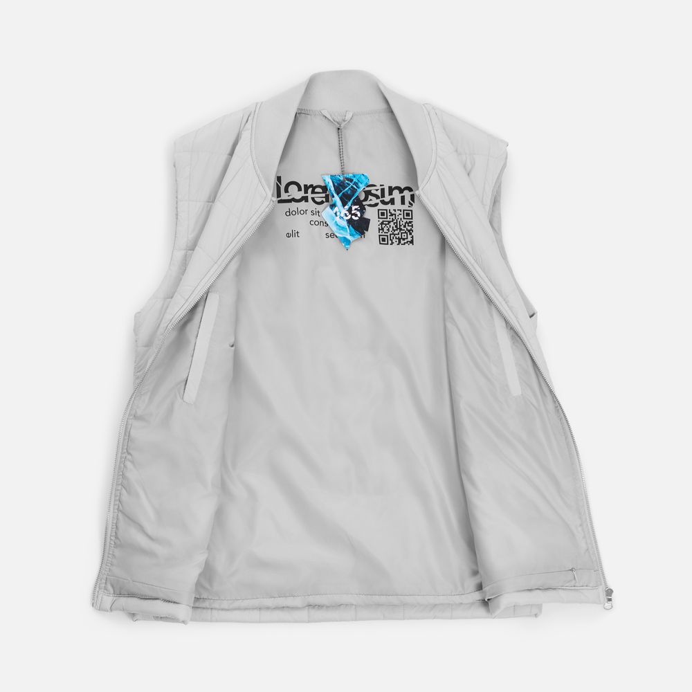 Жилет унисекс Warmbridge, светло-серый