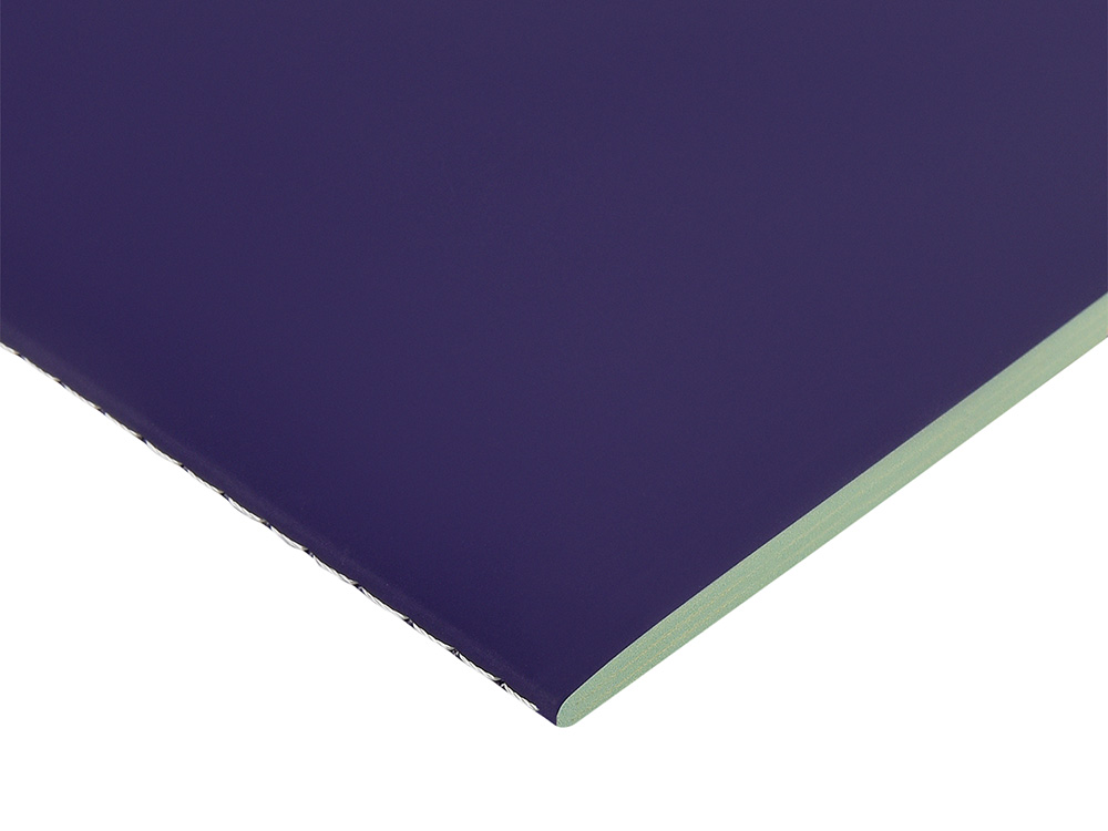 Бизнес-тетрадь А5 Pragmatic Contrast, 40 листов в клетку, фиолетовый с салатовым срезом