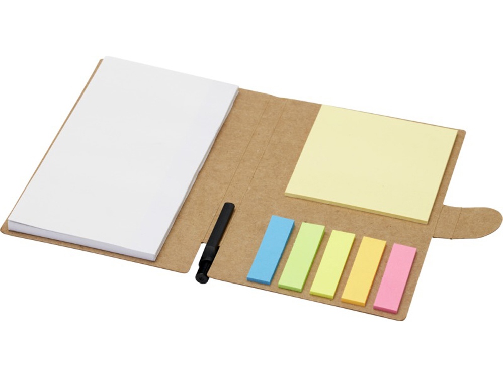 Блокнот Swift со стикерами и шариковой ручкой