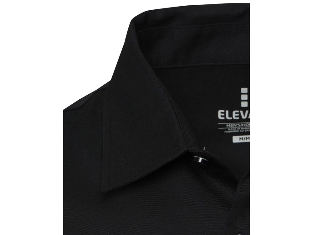 Citrine мужская рубашка из твила - сплошной черный