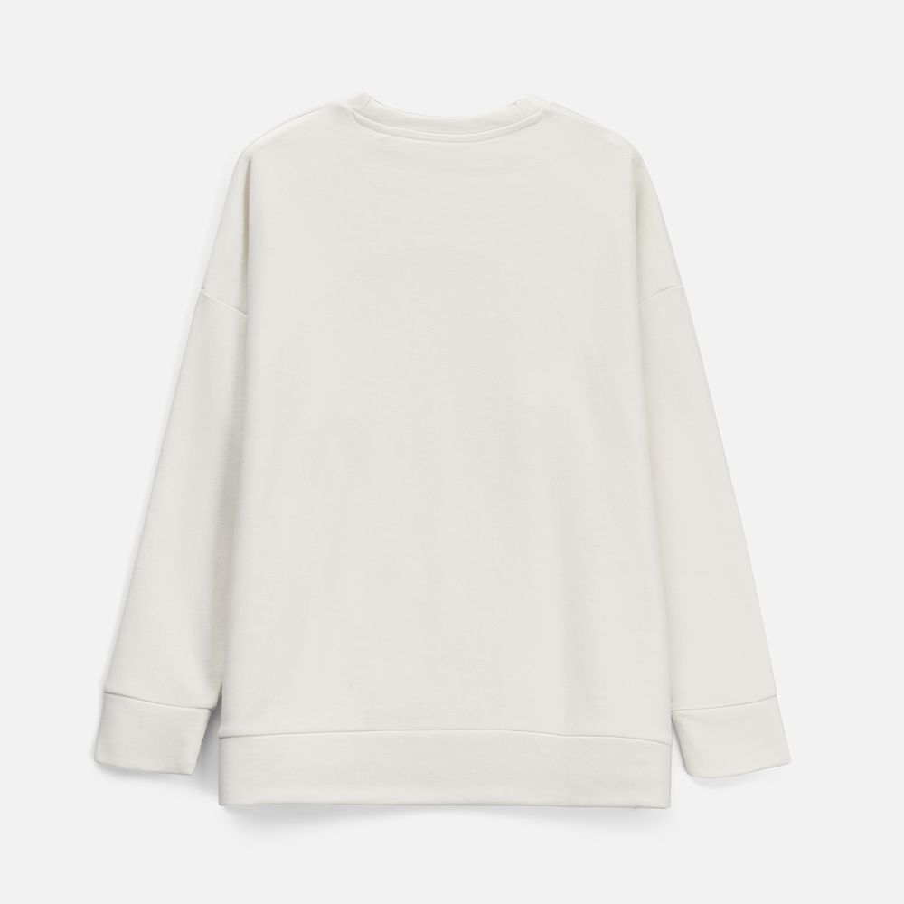 Свитшот унисекс S2, молочно-белый