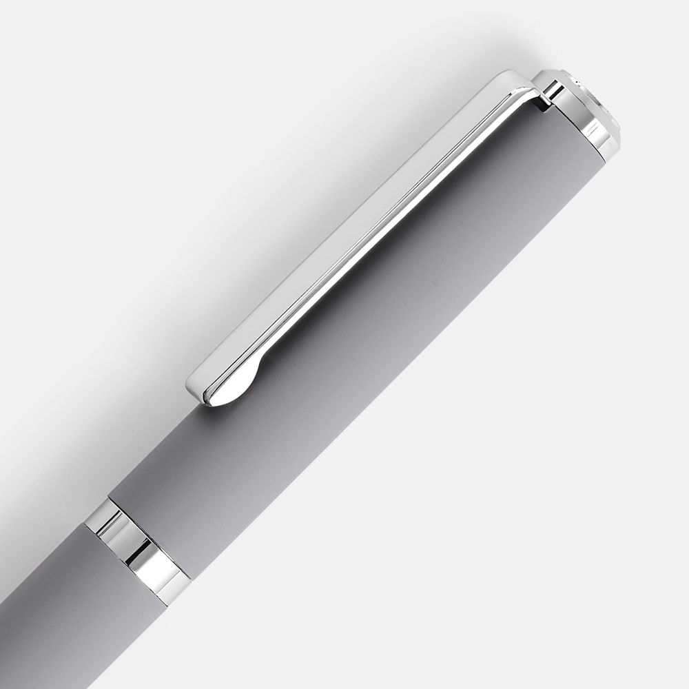 Ручка шариковая Inkish Chrome в футляре, серая