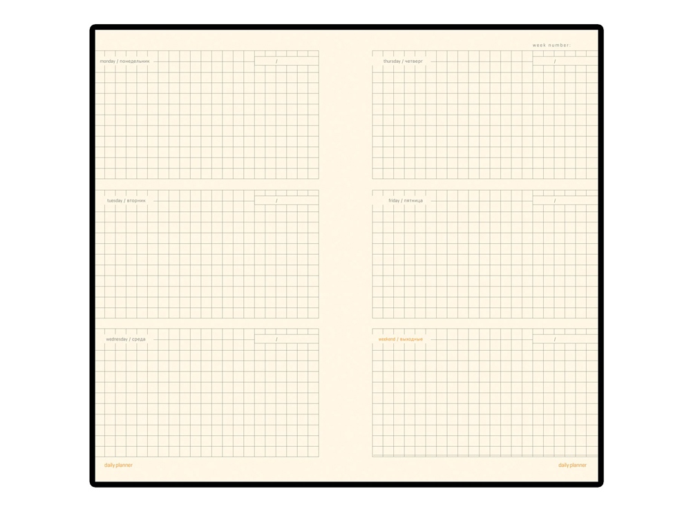 Еженедельник недатированный А6 Metropol