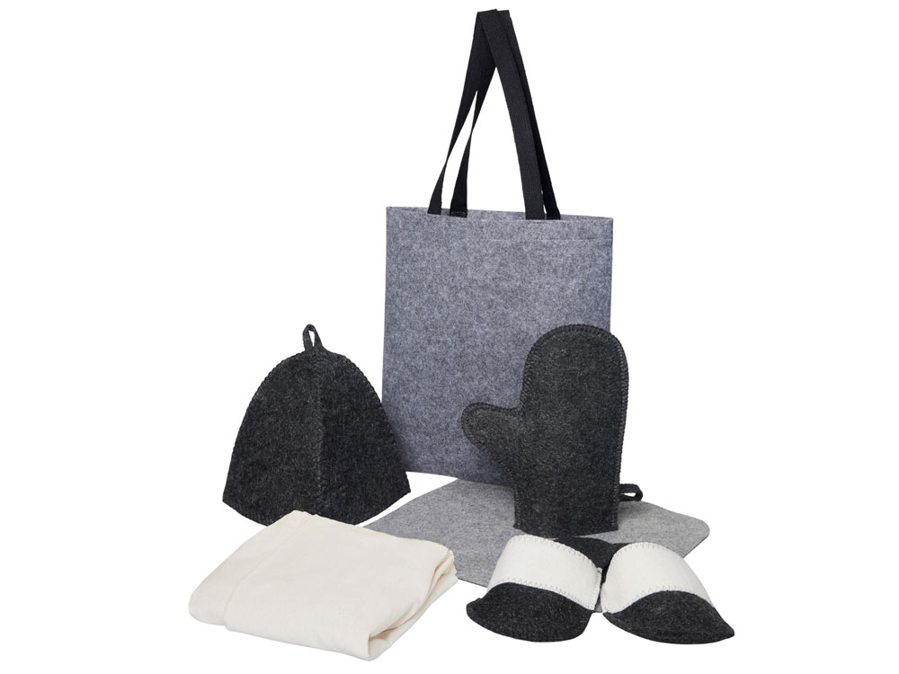 Банный набор с килтом Healing, мужской, двуцветный