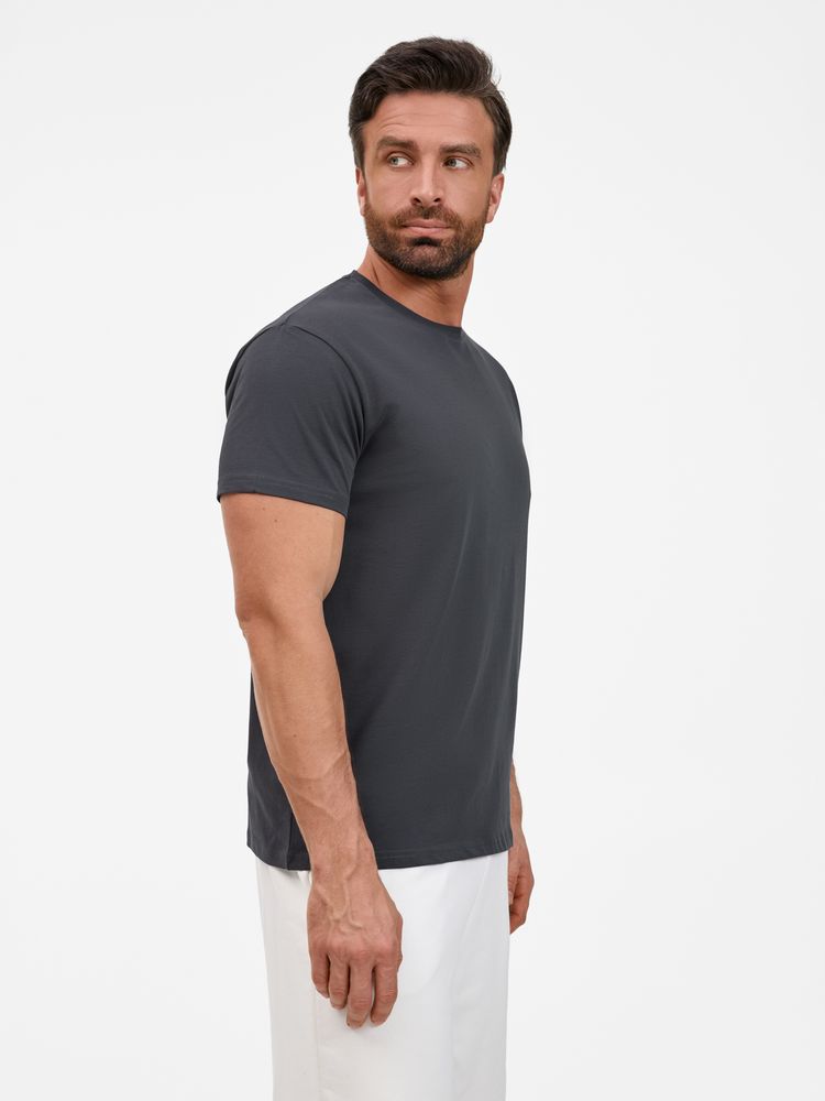 Футболка унисекс T-Bolka 200, темно-серая (графит)