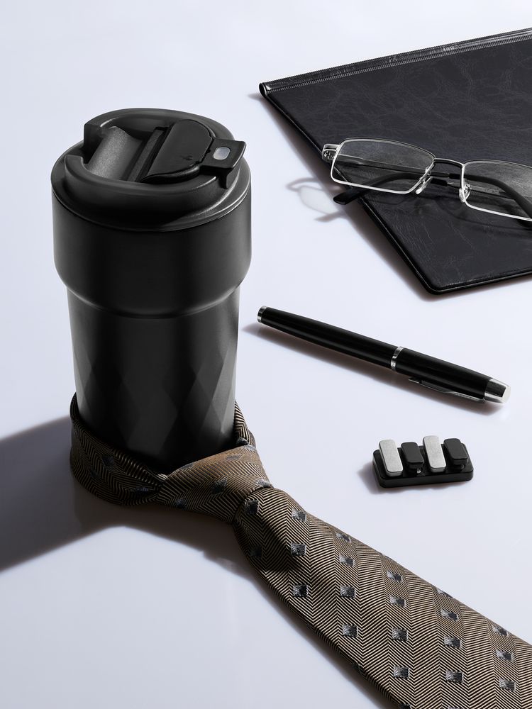 Антистресс-кликер Clacky, черный с серебристым