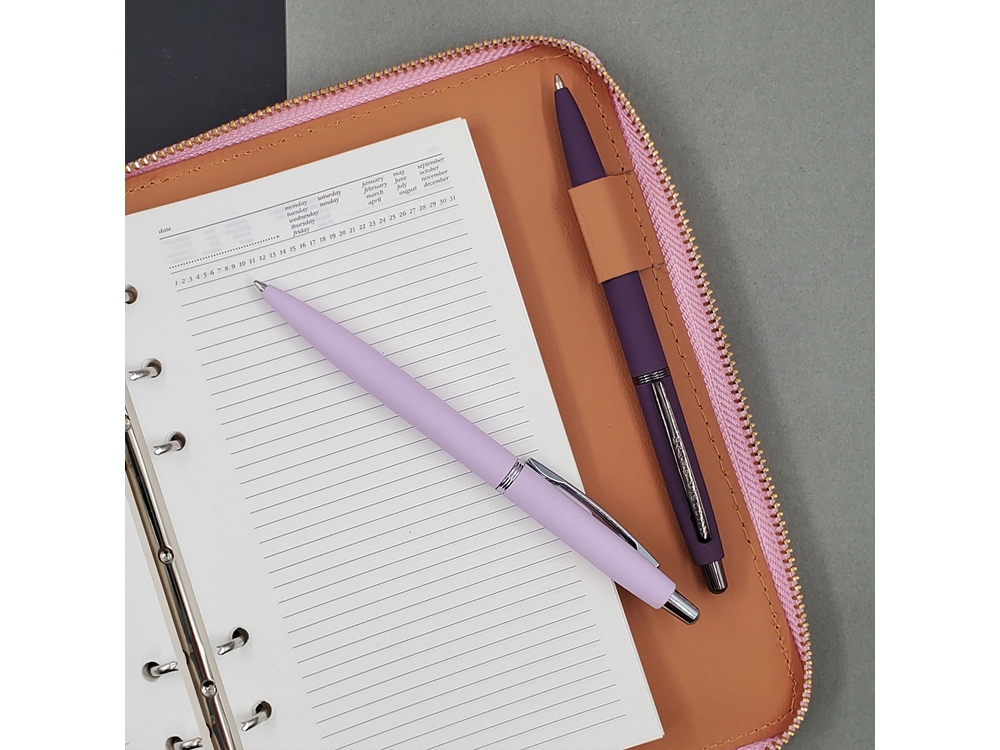 Ручка металлическая шариковая San Remo, софт-тач, 1.0 мм, сиреневый